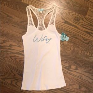 Betsey Johnson Bridal Tank